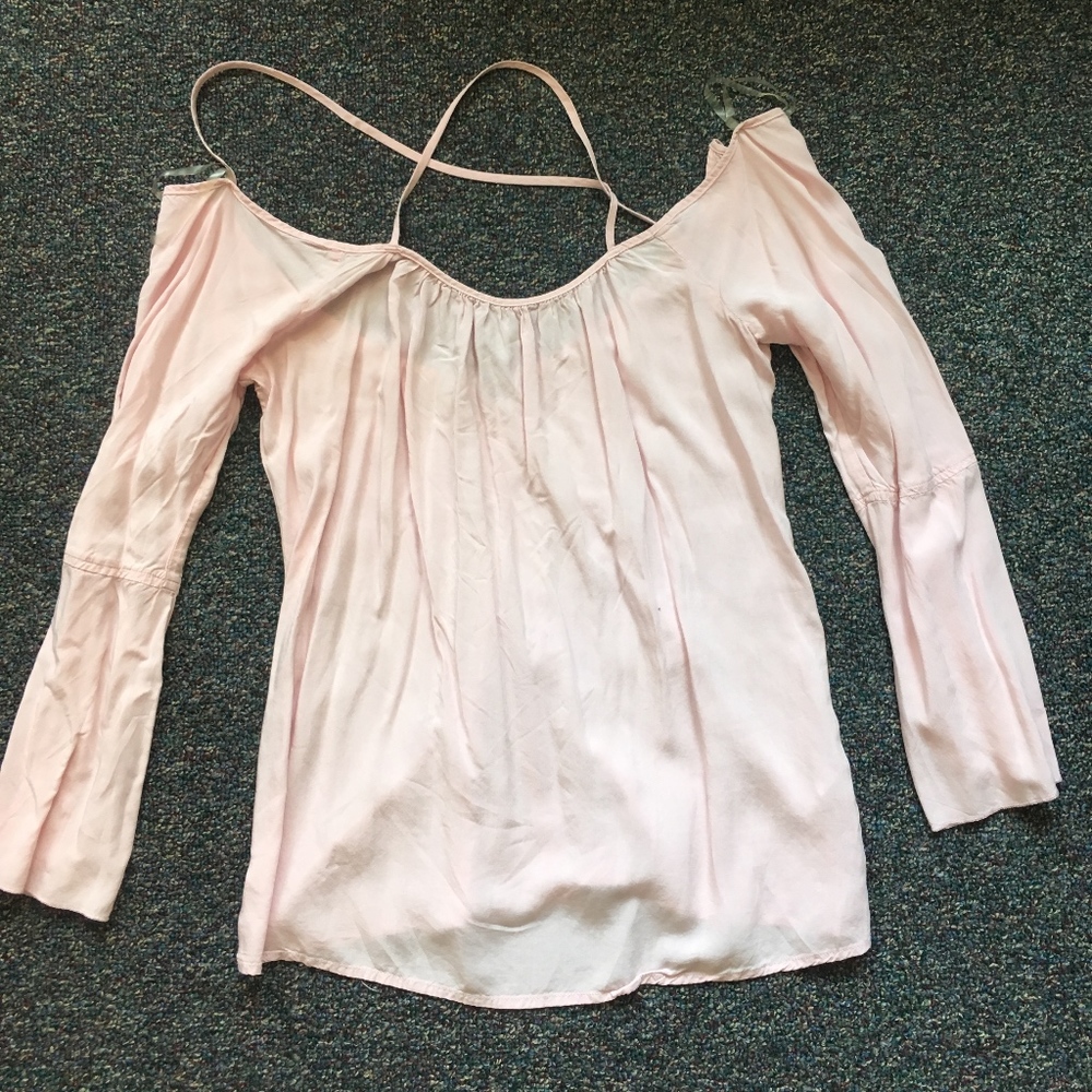 Toni Off-the-Shoulder Pink Top
